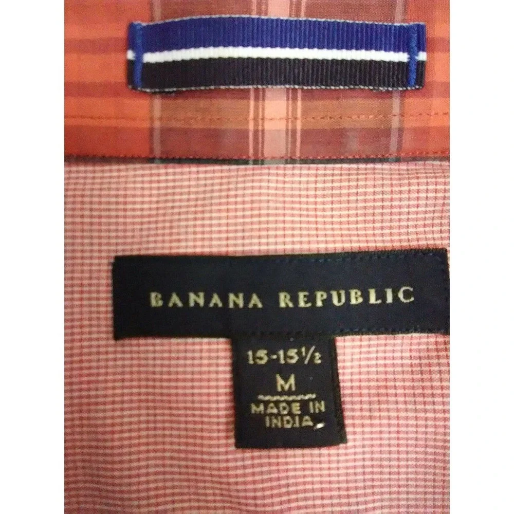 Banana Republic Striped Button Down Cotton Shirt